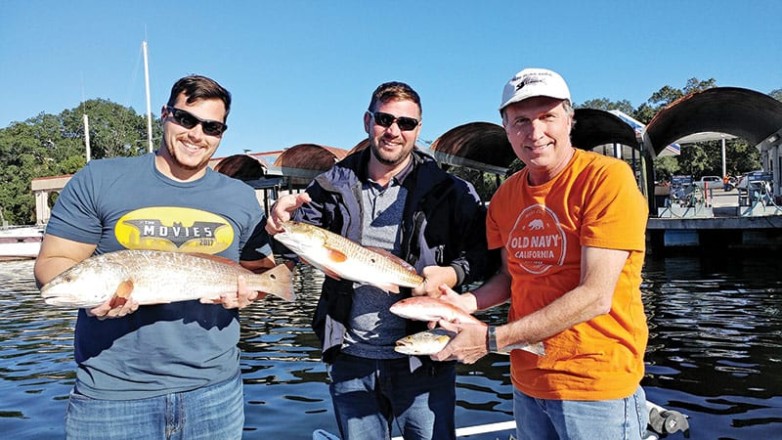 Spencer, Joe & Scott with some good eats from the bay