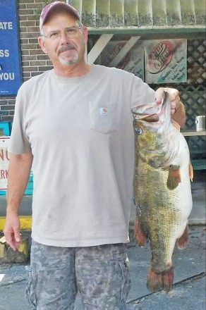 Steve Rodgers’ catch of a lifetime—a 15.15 lb. giant he caught locally...