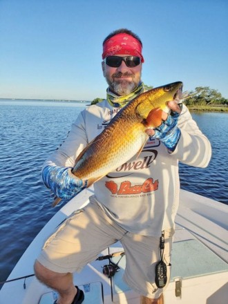 The reds in St. Andrews Bay’s stained water have turned a stunning shade of gold!