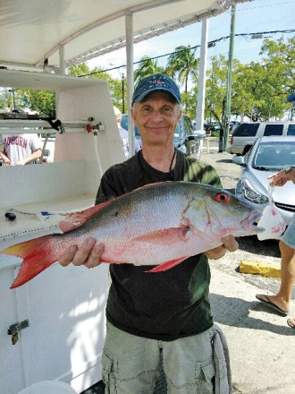 George with a nice mutton snapper