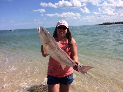 Jessica's First Big Redfish