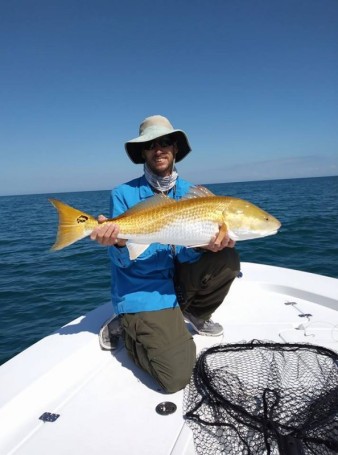 Seth Elliott This is the prettiest redfish ive ever caught. Outside Sebastian inlet on live bait.