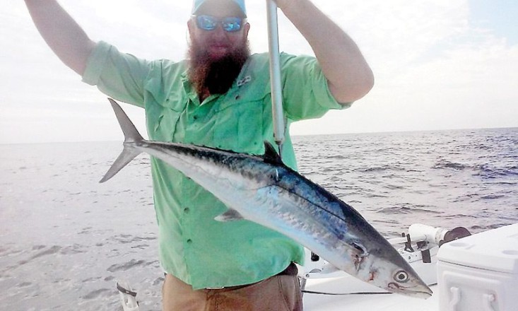 Jason Edgemon having some king fun with Capt. Jason.