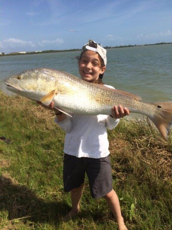 Haylie Miller caught her biggest redfish to date in the Banana River.