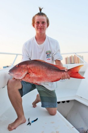 Ron O’Brien with his fat mutton snapper