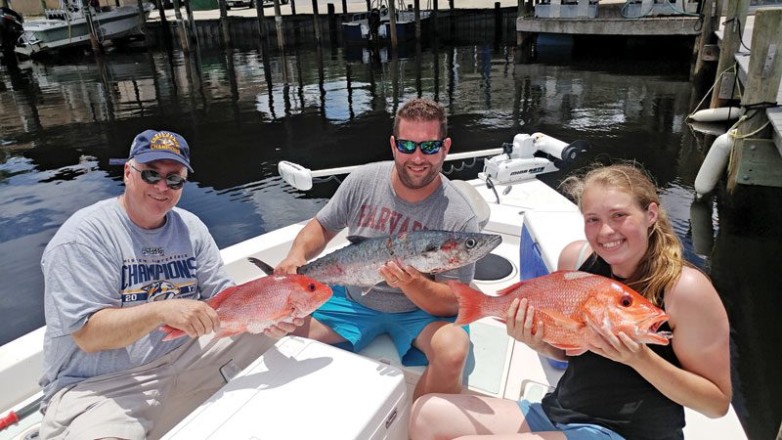 Jon, Josh & Brittany on a short trip aboard the C-note boat