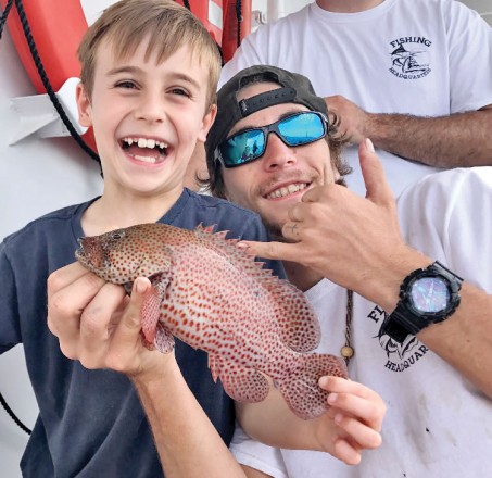 Even little groupers produce big smiles!