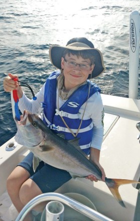 Brody from GA reeled this reef donkey in all by himself...mostly.