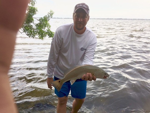 Here's a typical fat Indian river red caught on a live mullet