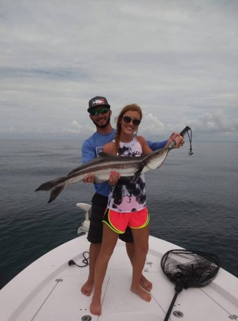 Regan caught this 37in cobia out of Cape Canaveral.