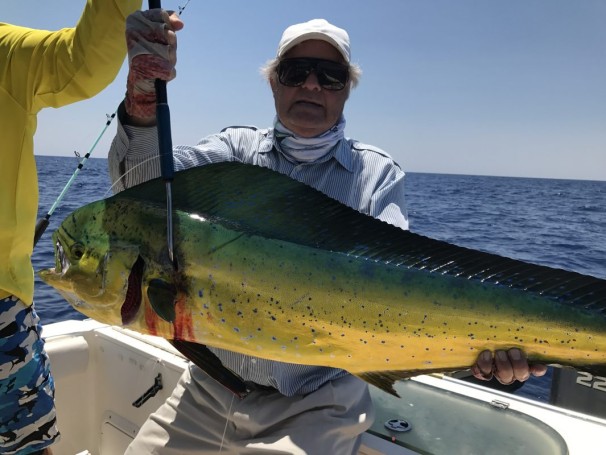 Roger with his mahi out of Cape Canaveral Florida caught on the Fin Factor Capt.Joe Smith