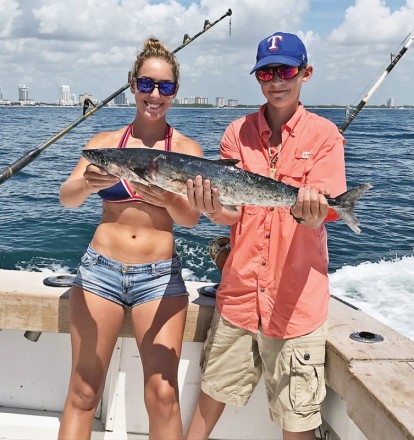 Lucky angler caught this king and got a pic with Veronica Blaze!