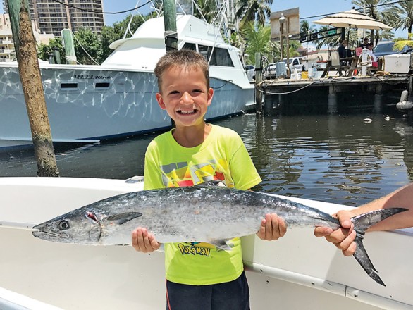 Nice kingfish caught by this kiddo...