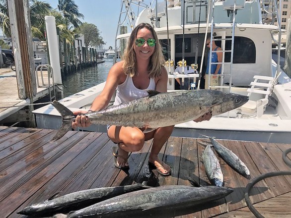 Ashlee with some big kingfish