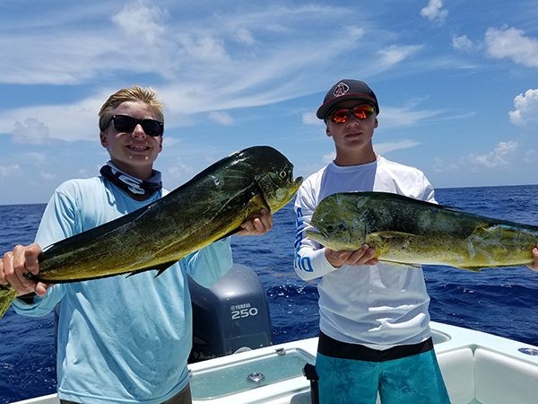 Aidan and Nolan Pryzgoda off of Cocoa Beach.