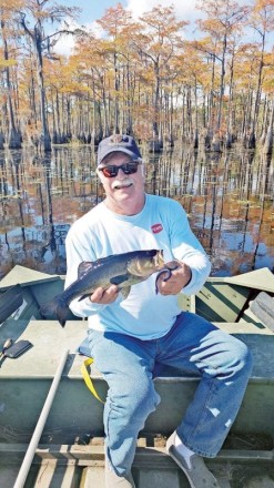 Capt Stan with a nice bass from the Carter’s Tract