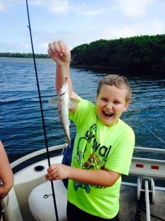 Capt Troys son Alex with a nice Indian River whiting