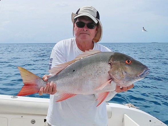 Scott Dyer set the hook on this West End mutton with his conventional bass outfit.