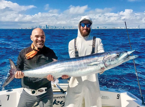 58 pound wahoo caught aboard Bouncer’s Dusky 33.