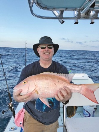 Nice mutton snapper caught while fishing with Capt. Orlando Muniz.