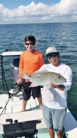 Anthony Acosta slayed this nice mutton snapper in South Biscayne Bay with a live pilchard.