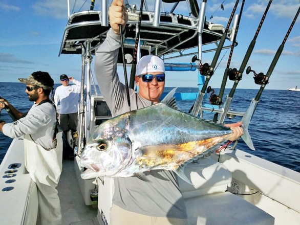 Erik Santovenia slayed this African pompano while fishing offshore of Miami.