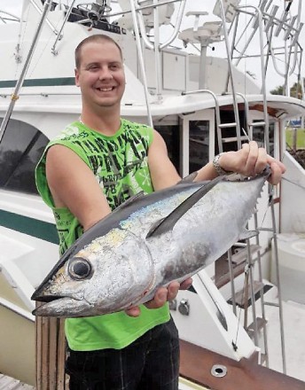 April is a great month to catch a blackfin tuna!