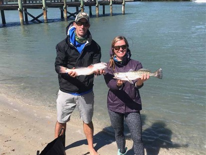 Lorae' Simpson and Zach Foltz. Photo credit: Backcountry Fishing Association.
