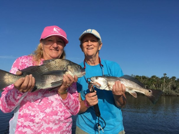 Melanie gay black drum and Debbie smith redfish