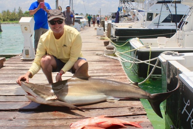 Bull Shark caught in Cancun, Mexico - Andrew Grove San Antonio, Texas