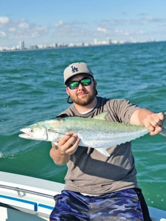 Spanish mackerel caught with Capt. Orlando Muniz.