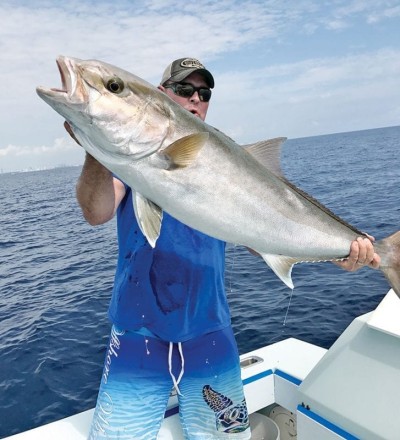 Nice amberjack caught
with Nomad Fishing Charters.