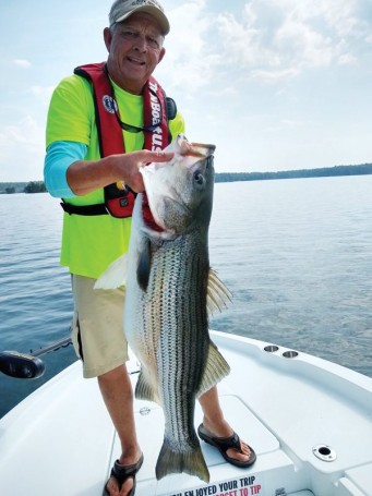 40+ lb’er caught by Capt David Hare while scouting on Lake Martin.