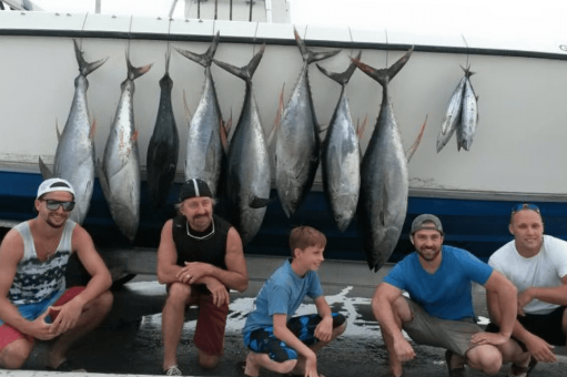 Over 1000 pounds of Tuna Caught Aboard “Game Over” with Capt . Gary Griffin