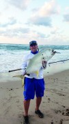 Ray Base and a 20+ lb. jack from South Inlet Beach on 1.5 oz. Krocodile Spoon.