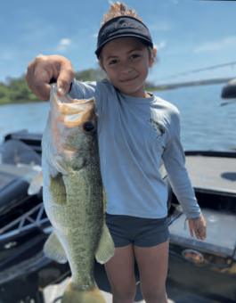 Aubrie Winters with a good Bass from the Harris Chain