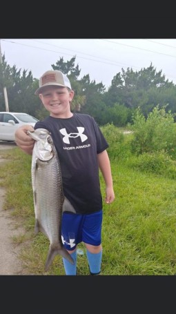 Canal fishing for Tarpon