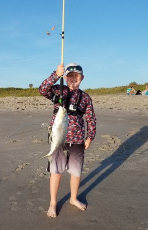 Surf fishing in Brevard