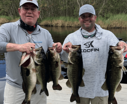 CAM owner Phil Wolf and son Josh Wolf winners of the recent Fund Raiser Event for Wayne Yohn out of Camp Mack with 22lbs, the pair donated their $2000 winnings to the event!