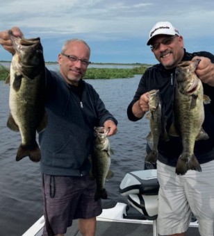 Bass bite is heating up on Lk Okeechobee fishing with Capt. Angie Douthit!!