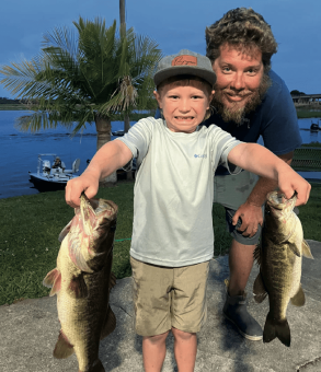 7yr. old Brycen Moriarty caught both of these fishing the Jolly Gator Bass Series with his Dad