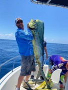 Tim Tincher with a 57 lbs Dolphin in Out of Port Canaveral
