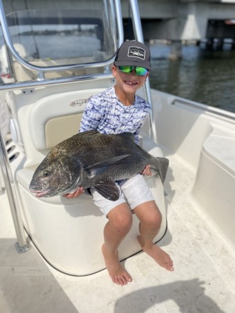 Black Drum caught at Mathers Bridge