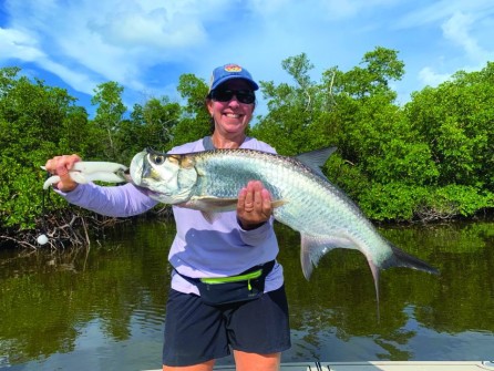 Jody boated this nice tarpon on a Redfish Rob’s Charter in Naples, FL.