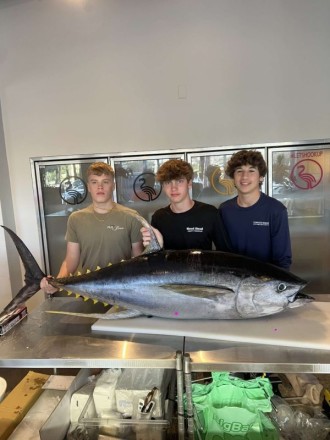 First big yellowfin tuna
