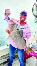 Christine Mulka crushed the big grouper making her limit!