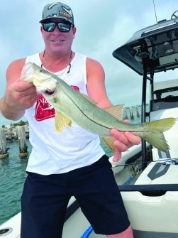 Hoosier Angler Gus Saucerman nails this snook in Boca Grande.