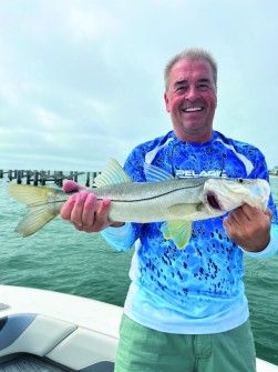 Indiana’s Mike Haas was all smiles with all the fish he was catching in Boca Grande.