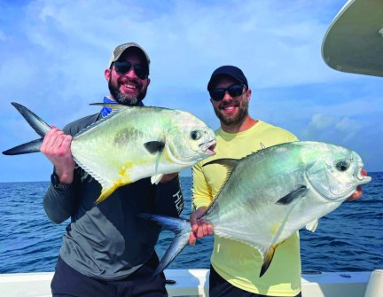 A little sporty out there, but the permit bite was hot w/ Pale Horse Fishing Charters!