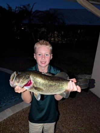 Michael Stevens PB 5lb Large Mouth caught in the dark